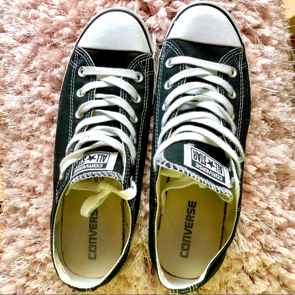Converse Black All Stars Size 9.5 Women/8 Men